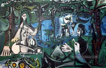  un - Le Déjeuner sur l’herbe Manet 6 1960 Cubisme